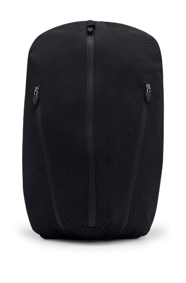 BOSS x ASSOS waterproof spider bag with reflective detailing, Black