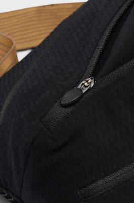 BOSS x ASSOS waterproof spider bag with reflective detailing, Black