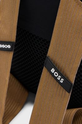 BOSS x ASSOS waterproof spider bag with reflective detailing, Black