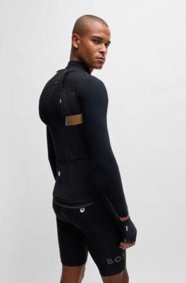 BOSS x ASSOS waterproof spider bag with reflective detailing, Black