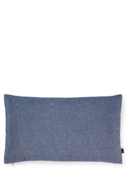 Waterproof outdoor cushion cover with signature stripe, Blue