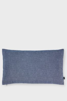 Waterproof outdoor cushion cover with signature stripe, Blue