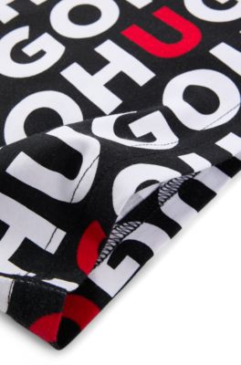 キッズ Tシャツ コットン オールオーバー ロゴプリント, パターン