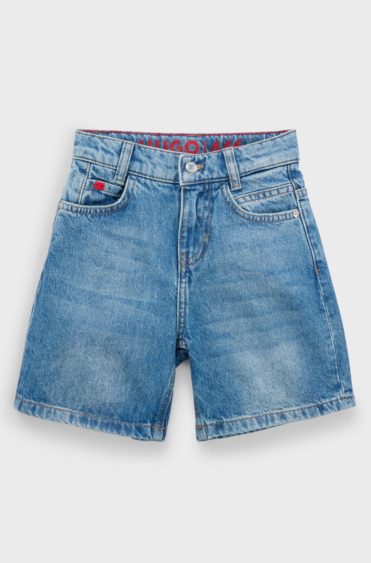 LIGHT BLUE DENIM BERMUDA SHORTS, CHILD LIGHT BLUE DENIM BERMUDA SHORTS, CHILD