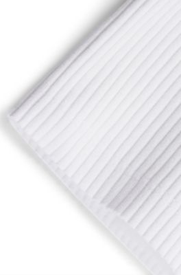 키즈 하트 로고 프린트 코튼 블렌드 티셔츠, 화이트