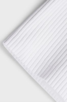 Kids' cotton-blend T-shirt with heart-logo print, White