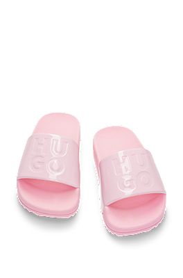 Hugo boss sliders clearance pink