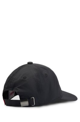 Casquette &agrave; cinq panneaux avec &eacute;tiquette logot&eacute;e pour enfant, Noir