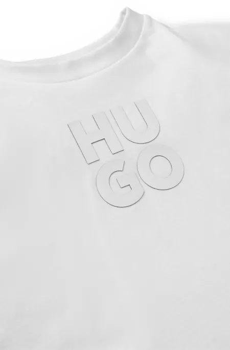 Loose-Fit Kids-T-Shirt aus Baumwolle mit Stack-Logo