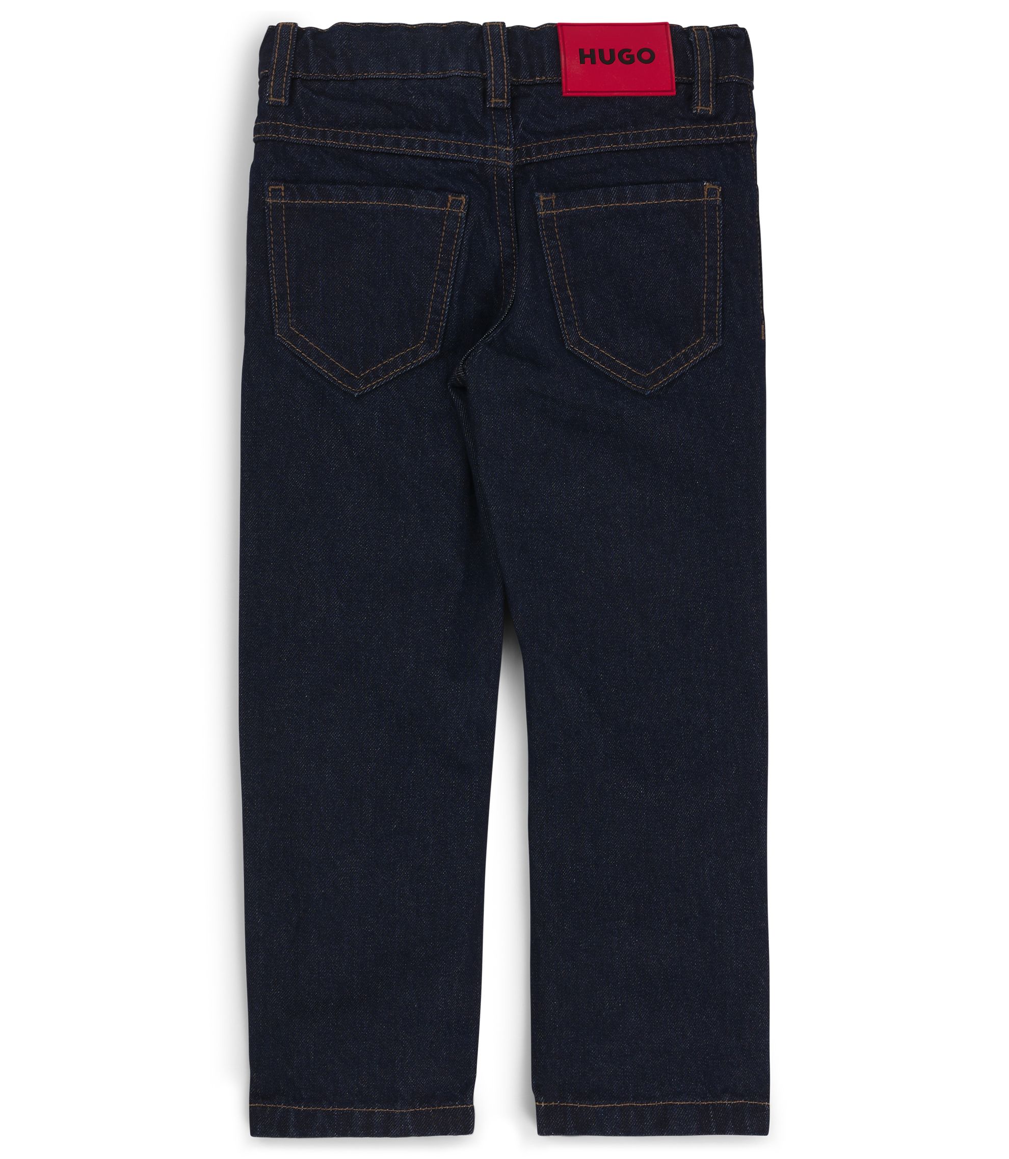 HUGO Kids' regular-fit jeans in blue denim Dark Blue