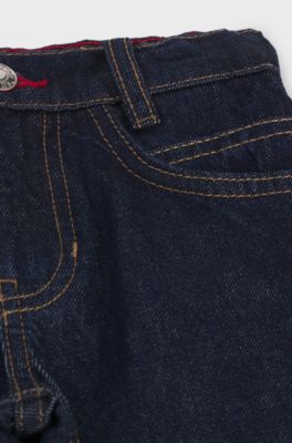Kids' regular-fit jeans in blue denim, Dark Blue