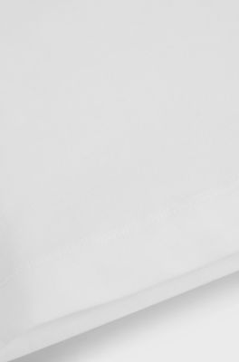 T-shirt en coton pour enfant avec logo clout&eacute;, Blanc