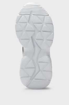 Baskets en tissu ripstop et imitation nubuck pour enfant, Noir