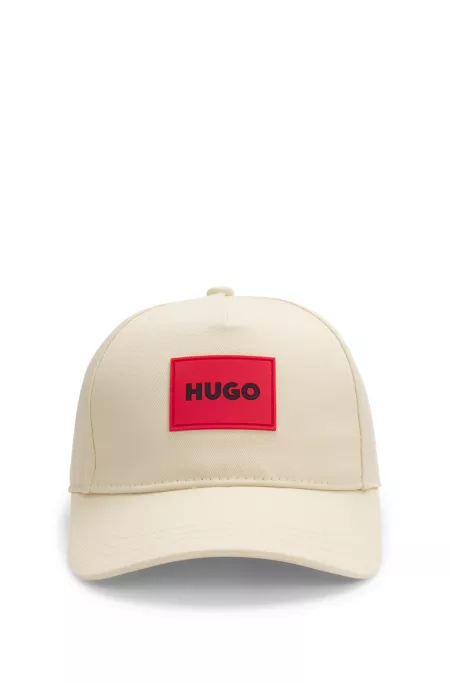 Casquette en twill de coton avec badge logoté pour enfant
