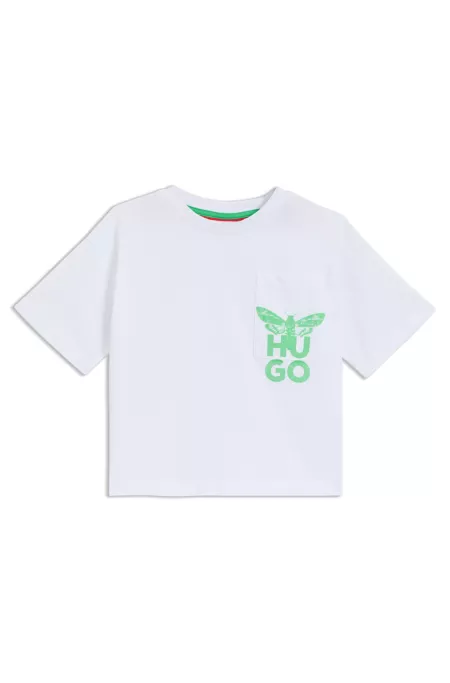 Camiseta para niños en algodón con ilustración de polilla