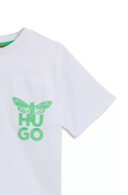 Camiseta para niños en algodón con ilustración de polilla