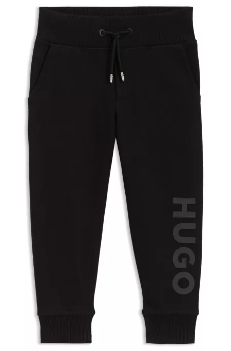 Pantalones de chándal para niños de algodón con logo estampado