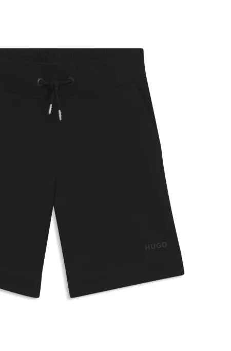 Short en coton mélangé avec logo imprimé pour enfant