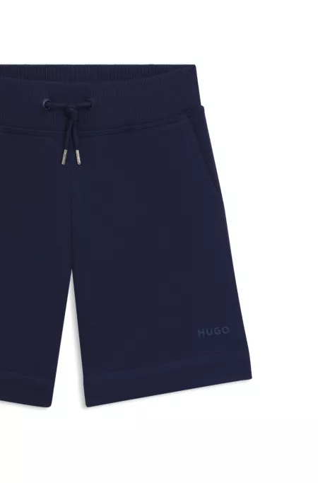 Short en coton mélangé avec logo imprimé pour enfant