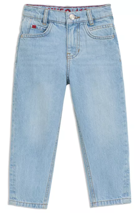 Loose-Fit Kids-Jeans aus blauem Denim