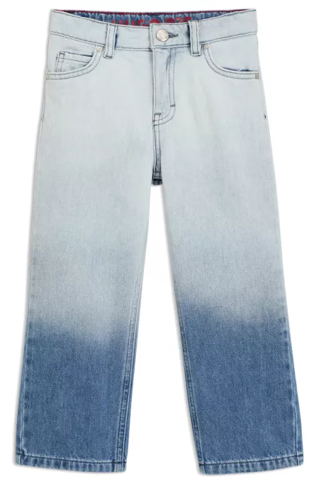 Jean Relaxed à la teinte bleue dégradée pour enfant