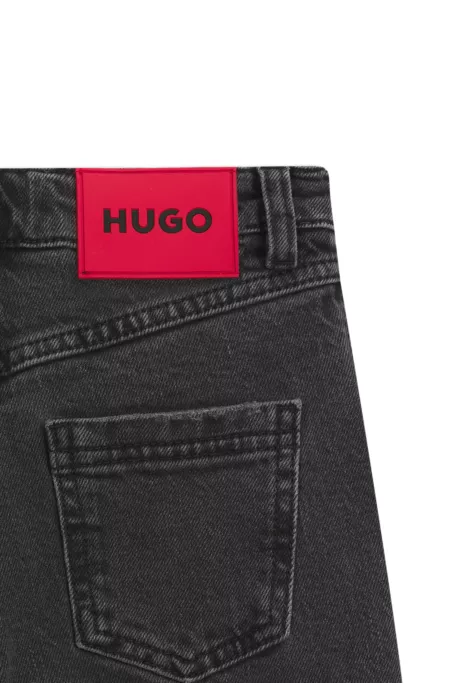 Jeans relaxed fit para niños con puños anchos