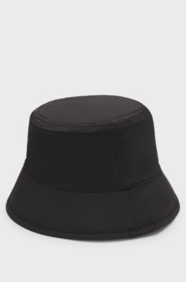 V&auml;ndbar bucket hat f&ouml;r barn med loggor, Svart