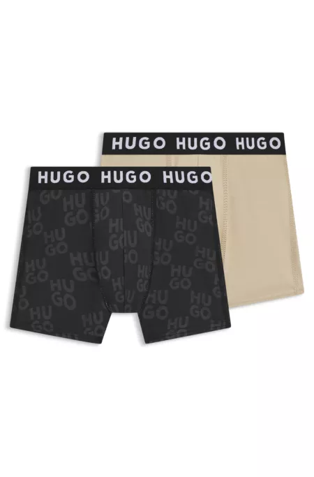 Lot de deux boxers en coton stretch pour enfant