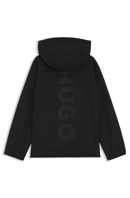 Veste coupe-vent déperlante enfant avec logos imprimés