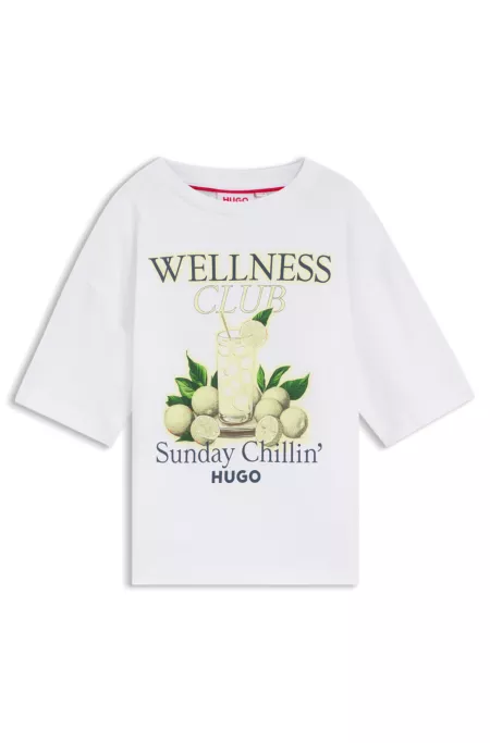 Camiseta para niños en algodón con logo de diseño