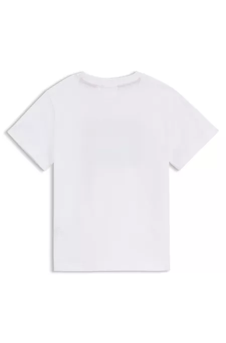 Camiseta para niños en algodón con logo de diseño estampado