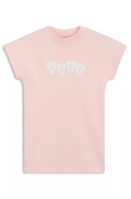 Robe T-shirt enfant en coton à logo artistique
