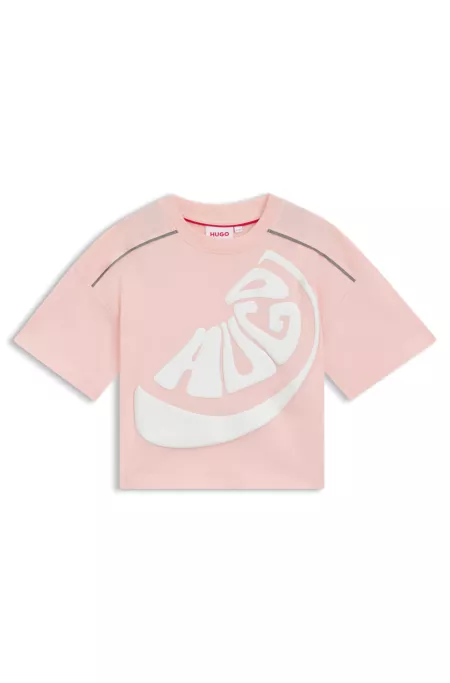 Camiseta para niños en algodón con logo de diseño