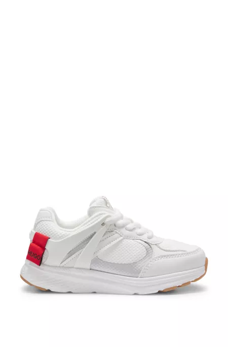 Sneakers für Kids aus Mesh und Kunstleder mit Logo-Details
