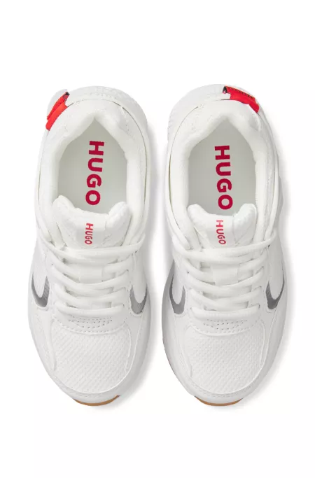 Sneakers für Kids aus Mesh und Kunstleder mit Logo-Details