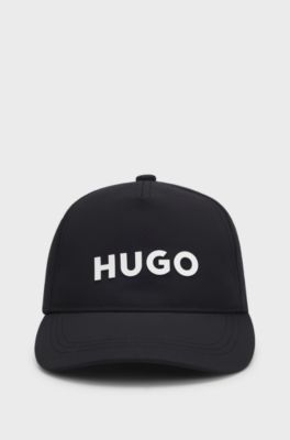 Cappellino bambini con logo stampato in gomma, Nero