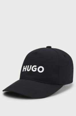 Cappellino bambini con logo stampato in gomma, Nero