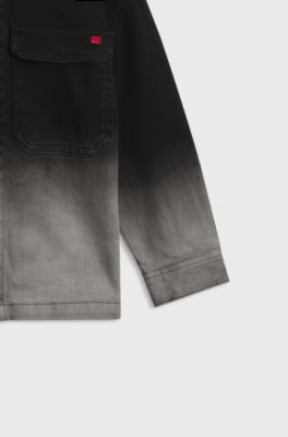 Kids' denim shirt, Patterned