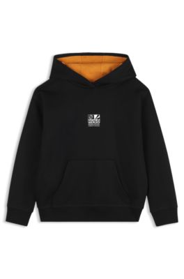 Kids' graphic-print hoodie, Black