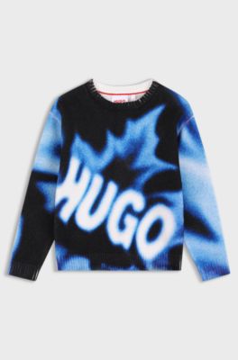 Kids' logo sweater, Patterned