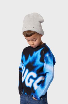 Kids' logo sweater, Patterned