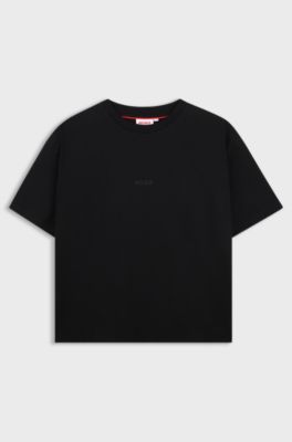 Kids' cotton T-shirt, Black