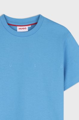 Kids' cotton T-shirt, Turquoise