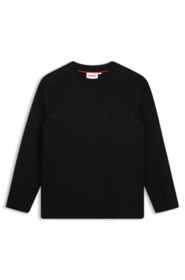 Kids' cotton T-shirt, Black