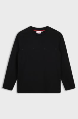 Kids' cotton T-shirt, Black