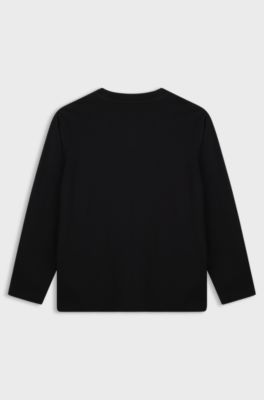 Kids' cotton T-shirt, Black