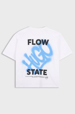 Kids' rear-print T-shirt, White