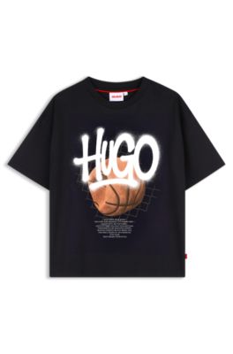 Kids' graphic T-shirt, Black