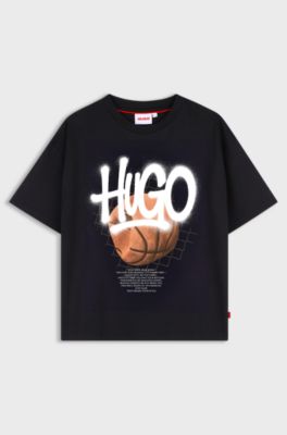 Kids' graphic T-shirt, Black