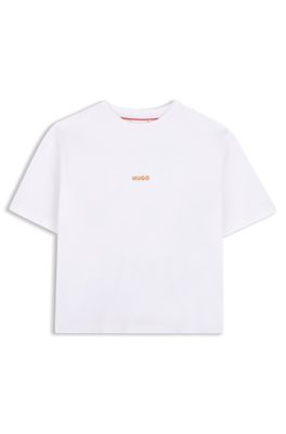 Kids' rear-graphic T-shirt, White